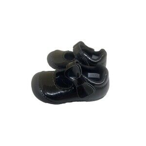 Stride Rite Mary Jane’s Black Patent Leather Dress Shoes Toddler Girls Size 3 M